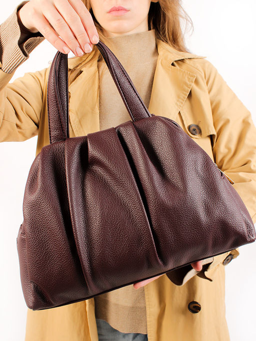 LACCOMA сумка София-Y2005-бордовый эко кожа хлопок  фото 7