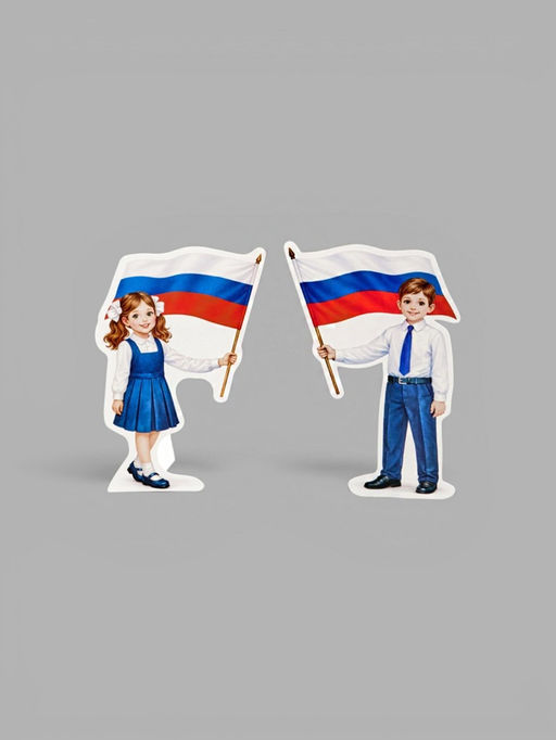 Набор оформительский "Россия в нашем сердце" (5 предметов)