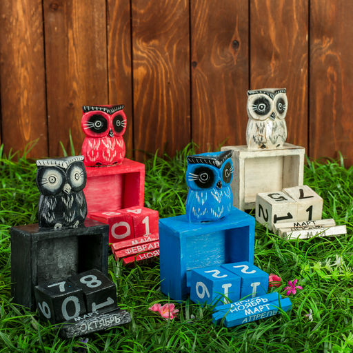 Настольный календарь Умная сова 11х5,5х18 см МИКС - Simaland фото 2