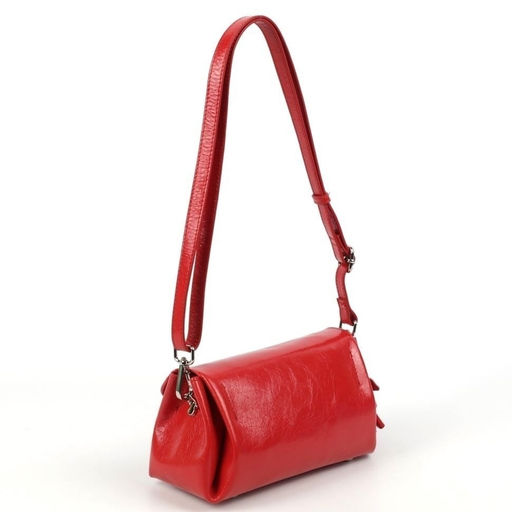 Женская кожаная сумка бочонок через плечо 0025-2 - Cidirro фото 3