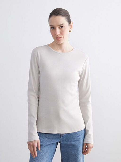 Bisiklet Yaka Kad?n Ti??rt