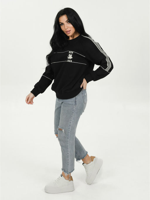 Алана свитшот женский (черный) - Lovetex фото 2
