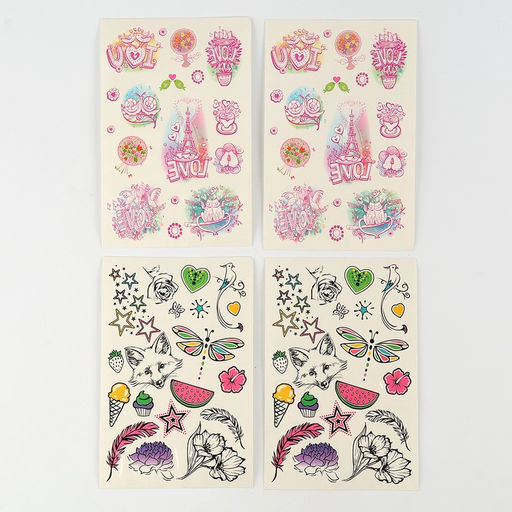 Переводные татуировки детские, набор для творчества, вид МИКС - Школа талантов фото 3