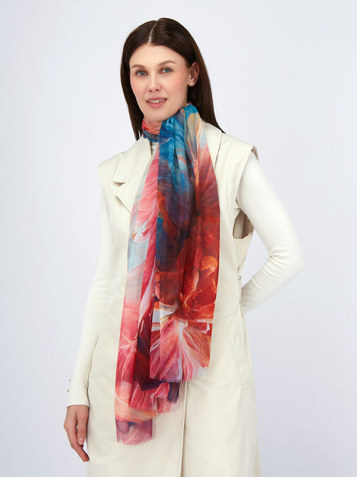 Палантин с рисунком в стиле арт-деко