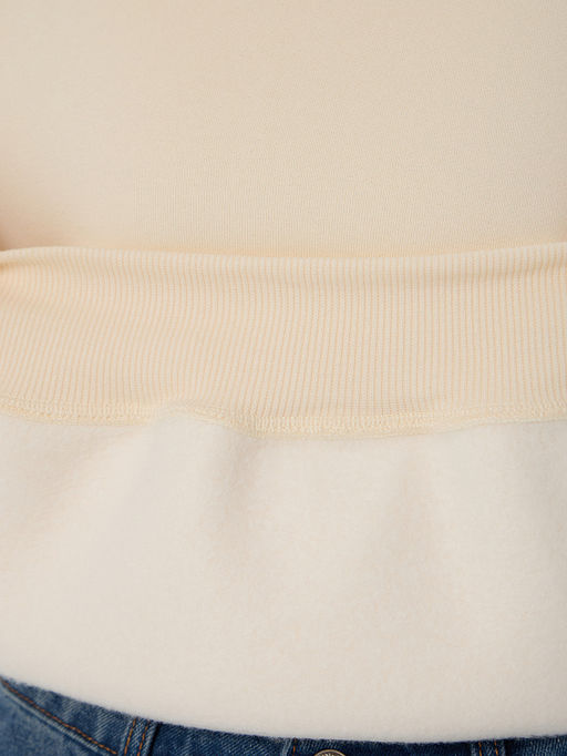 Худи женское бежевое из футера с начесом - Mark formelle фото 7