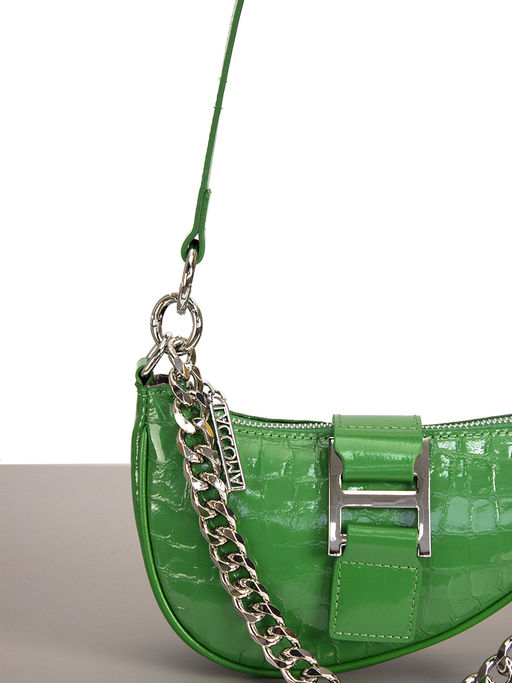 LACCOMA сумка Q6019-зеленый натуральная кожа хлопок  фото 3