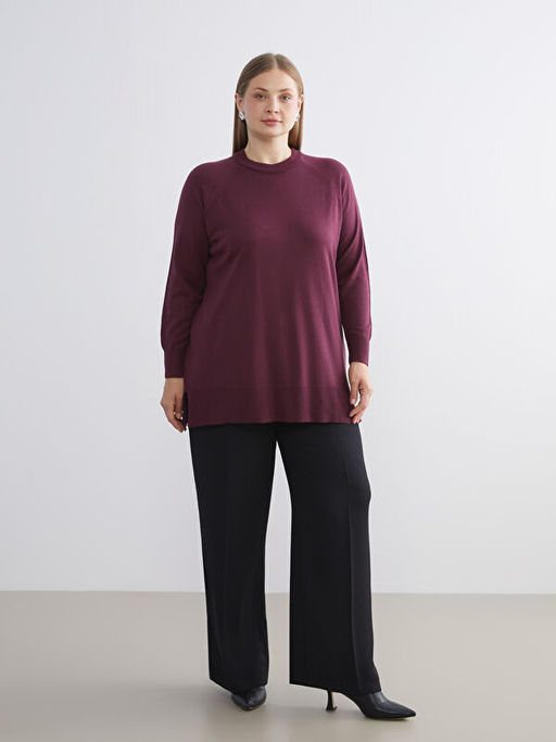 Bisiklet Yaka Kad?n Triko Kazak