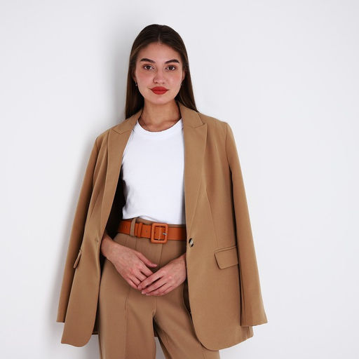 Ремень женский, ширина 3.3 см, винт, пряжка под кожу, цвет рыжий - Simaland фото 3