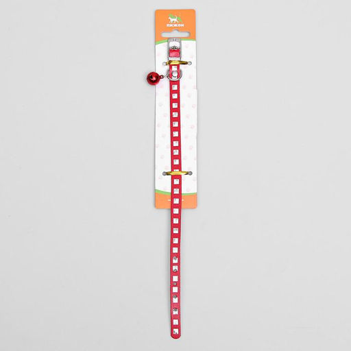 Ошейник из искусственной кожи с перламутровым декором, 30 х 1 см, микс цветов - Пижон фото 7