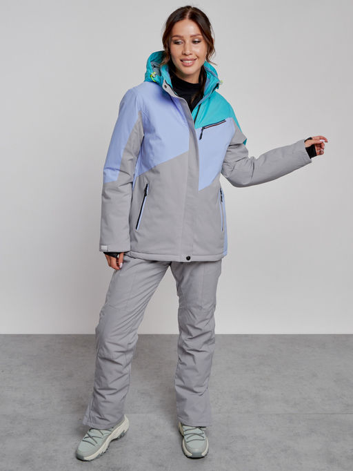 Горнолыжный костюм женский зимний зеленого цвета 02319Z - Chunmai фото 5