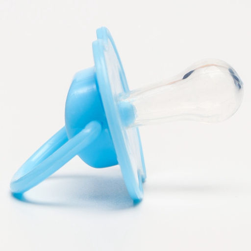 Соска-пустышка классическая, силикон, от 0 мес., с колпачком, голубая