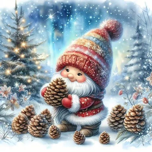 Наклейки на прозрачной основе Новогодние 8 картинок 30х30см - 1000 деталей фото 13