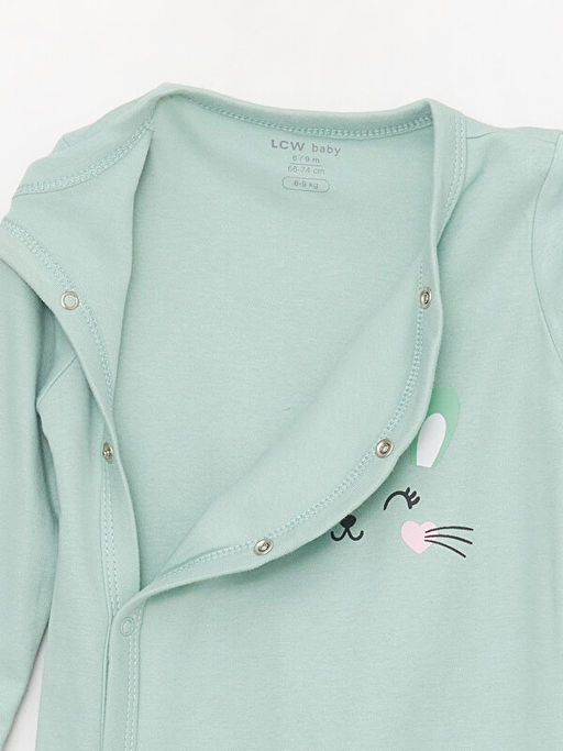 Bisiklet Yaka K?z Bebek Tulum 2li(0-12 Ay Patikli, 12 Ay+ Patiksiz) - Waikiki фото 3