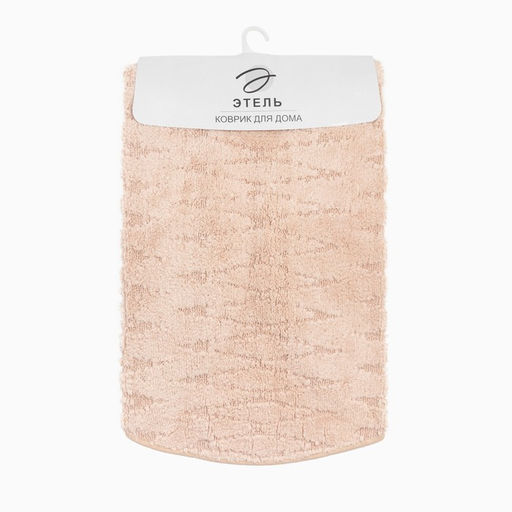 Ковер Этель Zig-Zag 100 см, бежевый, 70% хлопок, 30% п/э, 1500 г/м2  фото 5