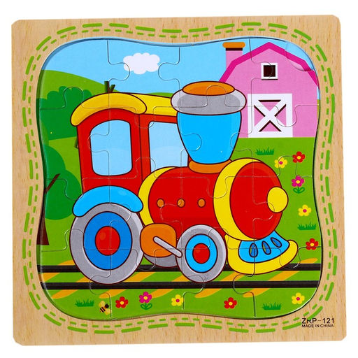 Пазл в рамке Паровоз - Лесная мастерская фото 4