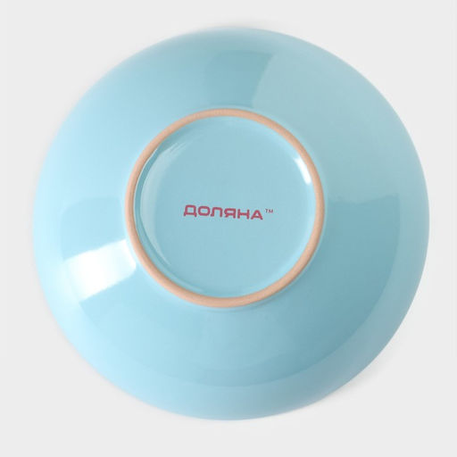 Миска Доляна «Пастель», 700 мл, d=18 см, керамика, голубая