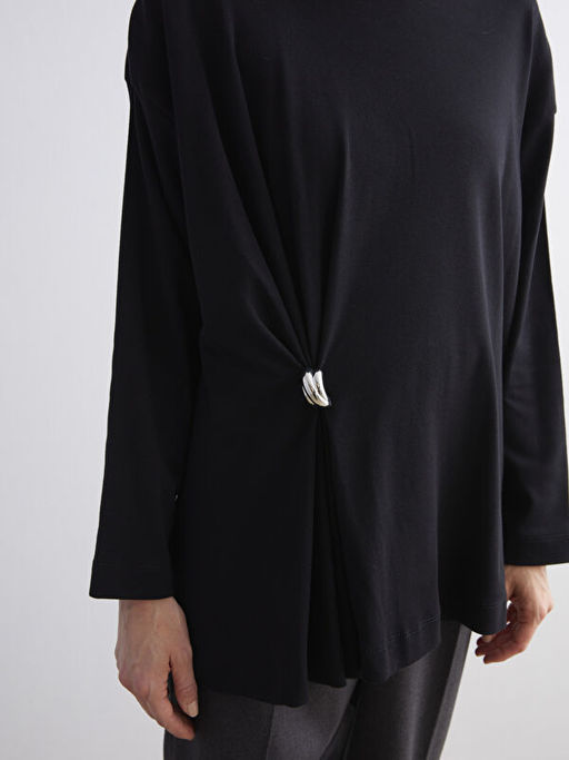 Bisiklet Yaka B?zg?l? Kad?n Tunik