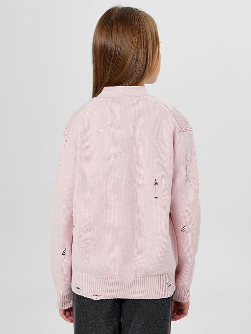 Кардиган для девочек розовый