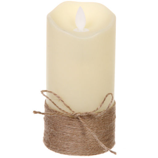 Цена за 4 шт. Сувенир с подсветкой "Свеча - Пламя" 7,5*15 см (работает от батареек 3 ААА)