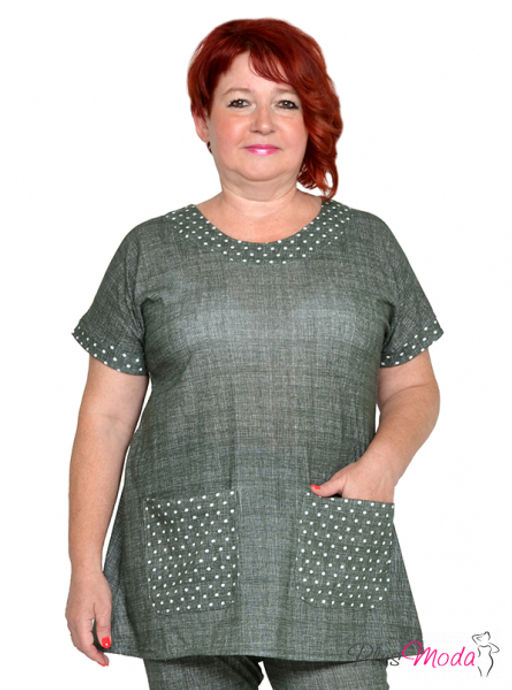 Туника Модель №1957 размеры 44-84 - Plusmoda фото 6
