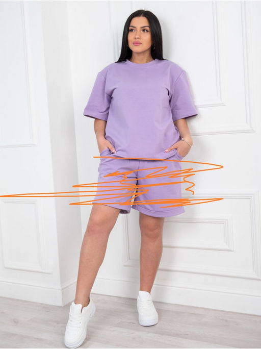 Кофта от Костюма "Бермуды" сирень