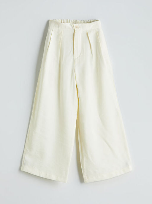 Beli Lastikli Pileli K?z ?ocuk Pantolon