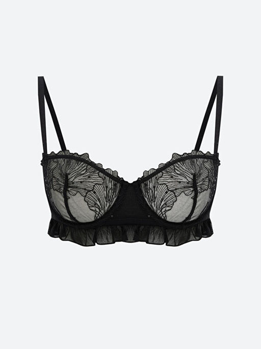 Balenli Dolgusuz Dantelli Fantezi Straplez S?tyen