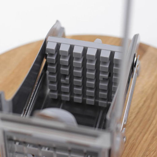 Пресс для нарезки овощей Steel, нержавеющая сталь, 2 лезвия, серебристый