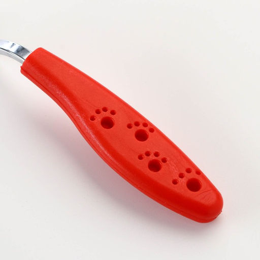 Расчёска Лапки изогнутая, 10,5 х 15 см, красная - Пижон фото 3