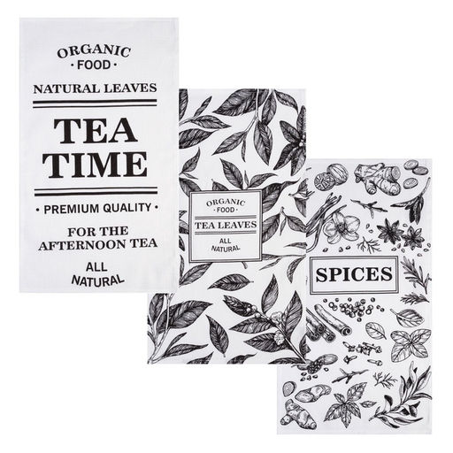 Набор кухонных полотенец «Доляна» Organic food, 35×60 см-3 шт., 100% хлопок