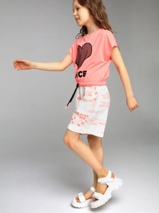 PlayToday / Шорты текстильные джинсовые для девочек  фото 2