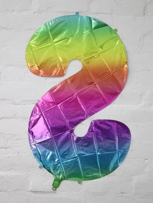 Шар фольгированный "Multicolour numbers" цифра 8, (80 см)