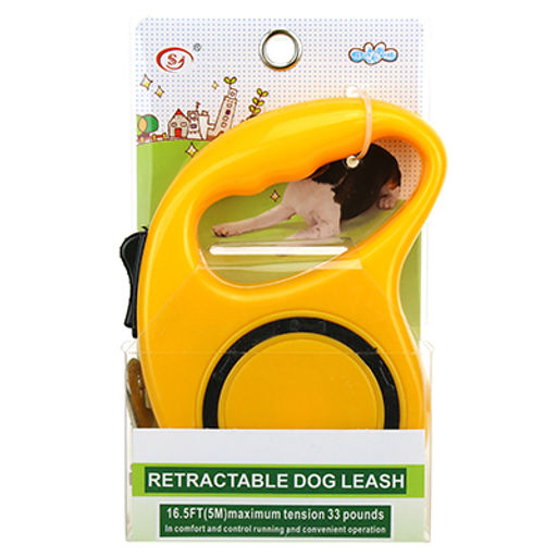 Поводок-рулетка для собаки 5м, max вес 15кг, пластмассовый корпус 15х12х3см, цвета микс (Китай) - Домашняя мода фото 4