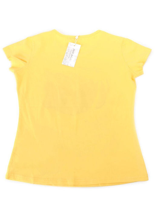 A1905111 YELLOW Футболка женская (95 % хлопок, 5% спандекс)