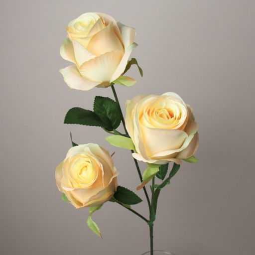 Цветок искусственный Роза букет 66 см 3 головы / HJY-4 /уп 2/400/ - Галеонтрейд фото 5