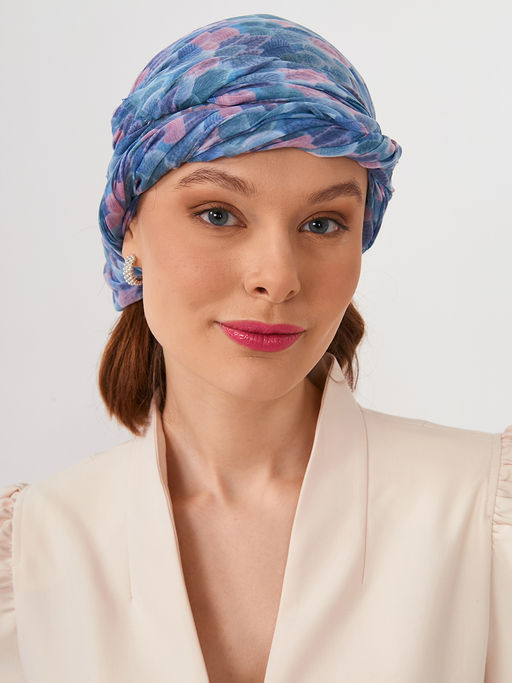 Большой, мягкий, тонкий и очень нежный двусторонний палантин с рисунком в стиле арт-дек - Tantino фото 10