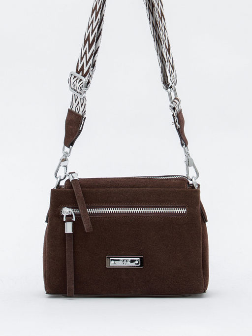 Сумка женская кожаная 1024CF coffee Polina&Eiterou в Новосибирске