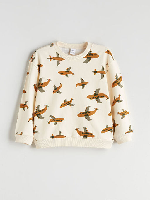 Bisiklet Yaka Erkek ?ocuk Sweatshirt