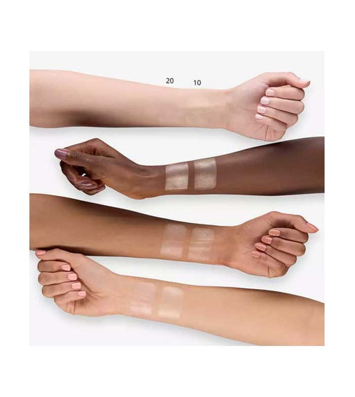 essence Хайлайтер Powder highlighter Gimme Glow, 10 Glowy Champagne  фото 4