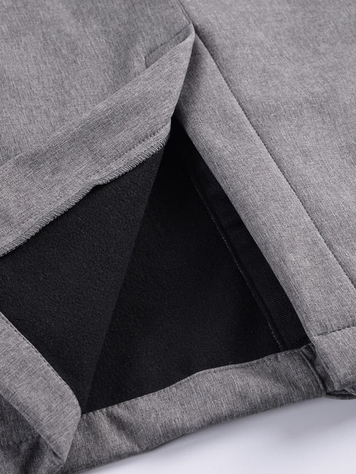 Парка спортивная мужская с капюшоном softshell серого цвета 9565Sr - Mtforce фото 32