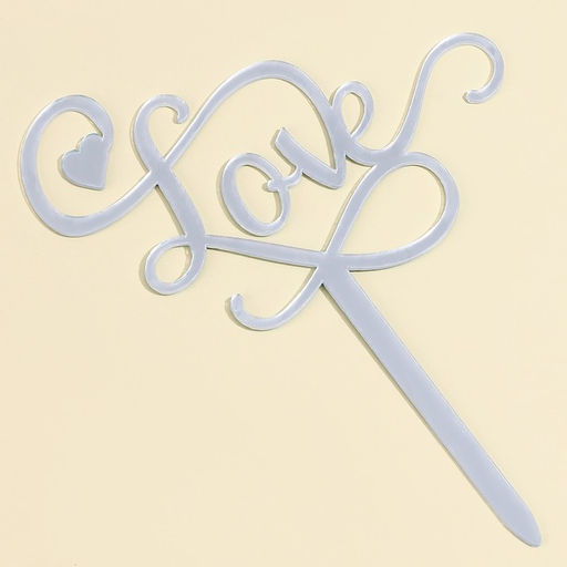 Топпер Любовь, цвет серебро - Страна карнавалия фото 2