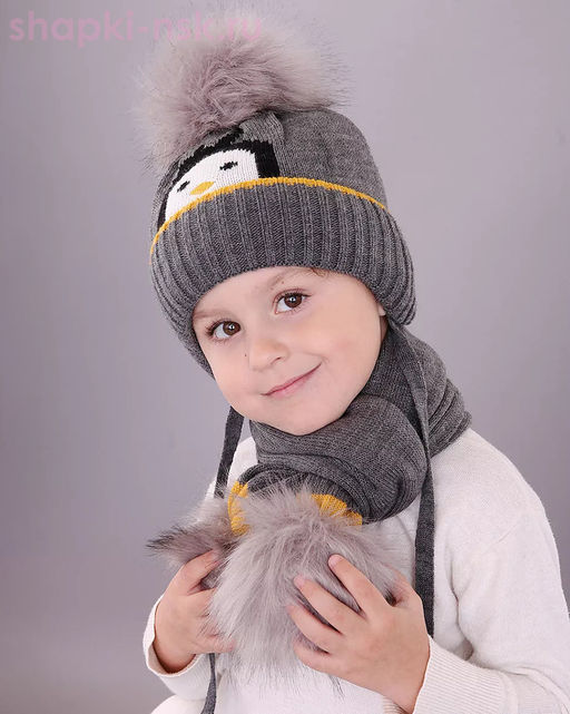 03-60-D Комплект детский (шапка+шарф) (48-50)