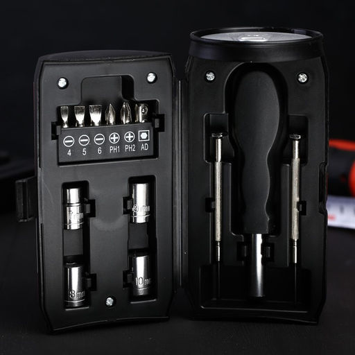 Подарочный набор инструментов в банке Будь всегда первым, 13 предметов