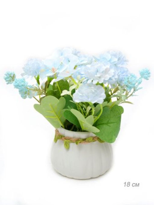 Цветочная композиция Цветы 18 см / 0213-19 /уп 80/ - ГалеонТрейд фото 4