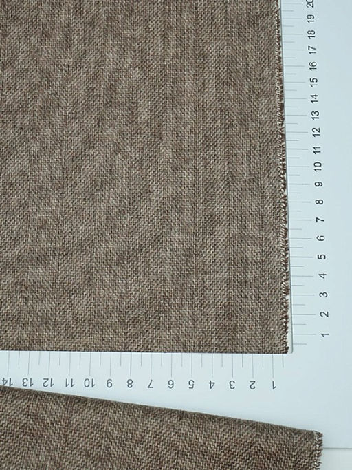 Шерсть костюмная Твид Елочка цв.бежево-коричневый, ш.1.5м, шерсть-50%, п/э-50%, 280гр/м.кв - Купава фото 13