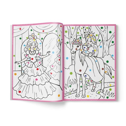 Цена за 3 шт. Раскраска по цв. точкам арт. 52605/10 ПРИНЦЕССЫ - Феникс+ фото 2