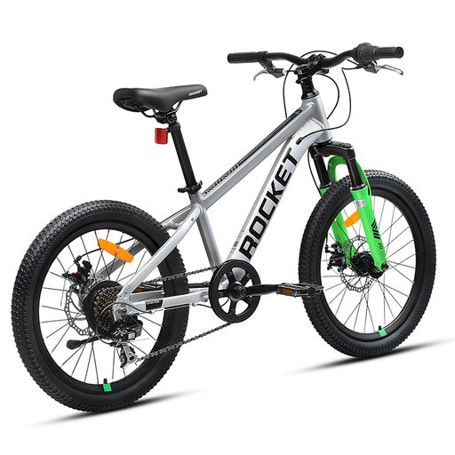 Велосипед 20" Rocket Rower, цвет серый/зеленый, размер 11"
