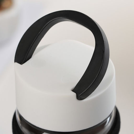 Бутылка для воды Кит, 500 мл, h=23.5 см, с ручкой, в чехле, стекло, рисунок МИКС - Simaland фото 5