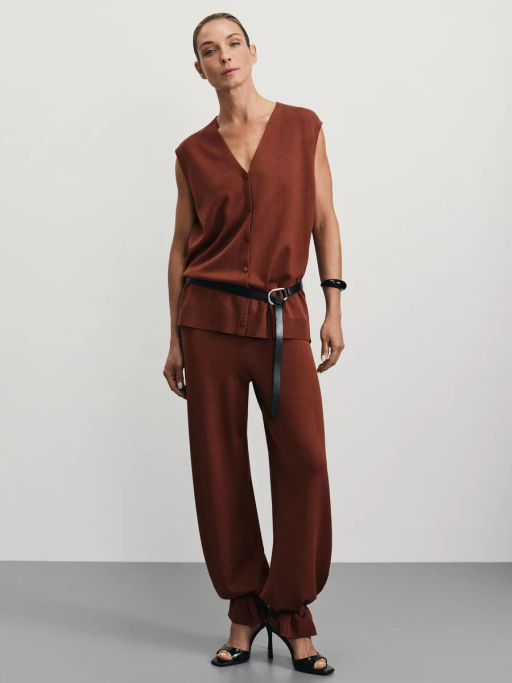 Трикотажные брюки прямого кроя / Zarina