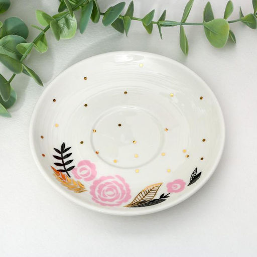 Кофейная пара керамическая «Розы», 140 мл